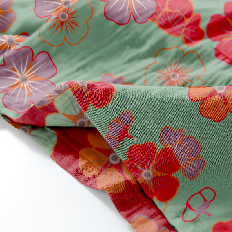 Ensemble de vêtements de détente kimono en coton Plum Blossom - image 6