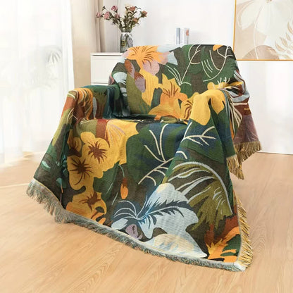 Couverture de canapé avec motif de fleurs de la jungle - image 1