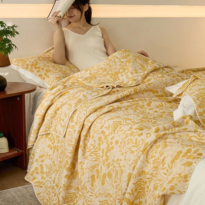 Couette en gaze de coton douce à motif floral - image 15