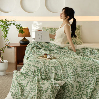 Couette en gaze de coton à motif floral doux Ownkoti - image 22