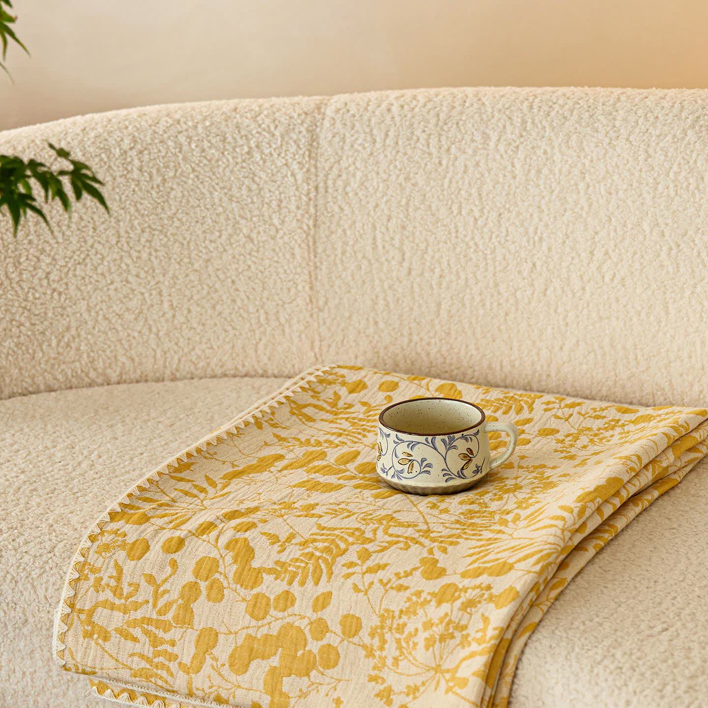 Couette en gaze de coton douce à motif floral - image 19