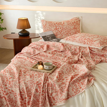 Couette en gaze de coton douce à motif floral - image 7
