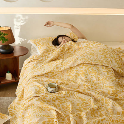 Couette en gaze de coton douce à motif floral - image 16