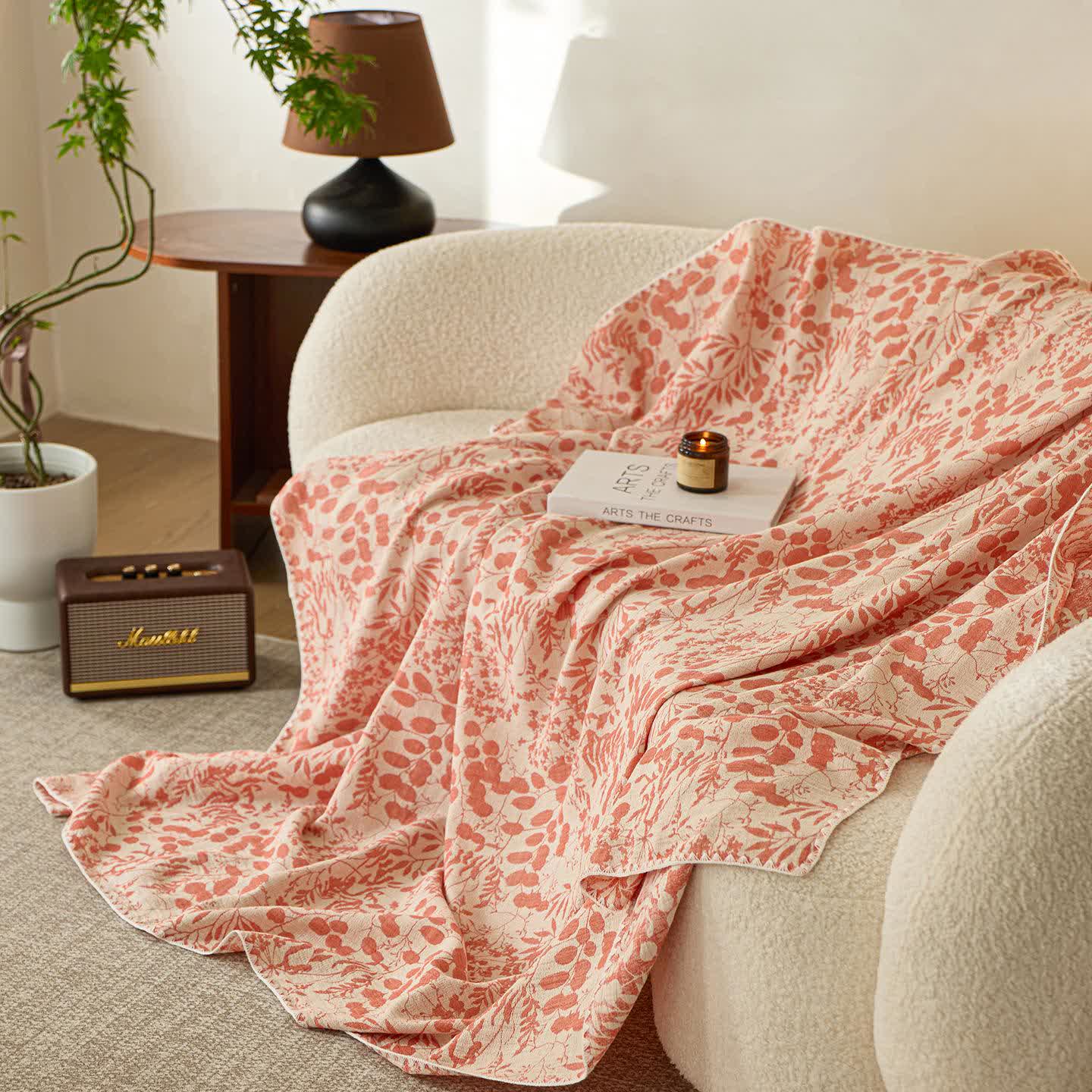 Couette en gaze de coton douce à motif floral - image 11