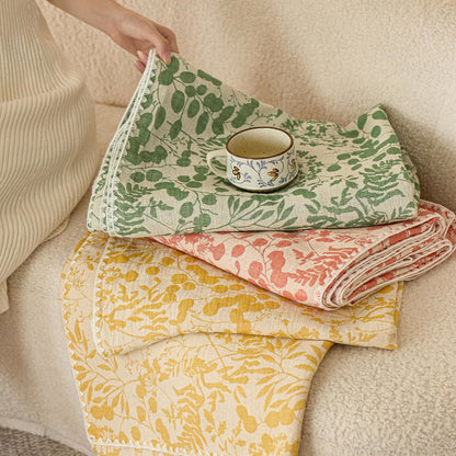 Couette en gaze de coton douce à motif floral - image 1
