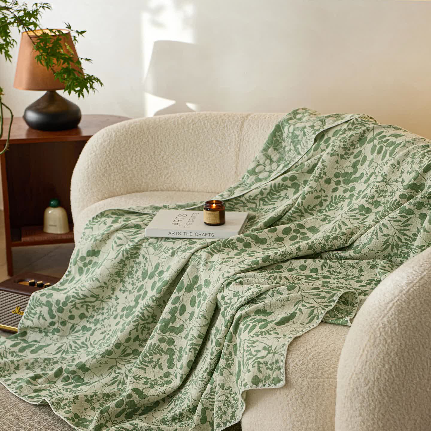 Couette en gaze de coton à motif floral doux Ownkoti - image 26