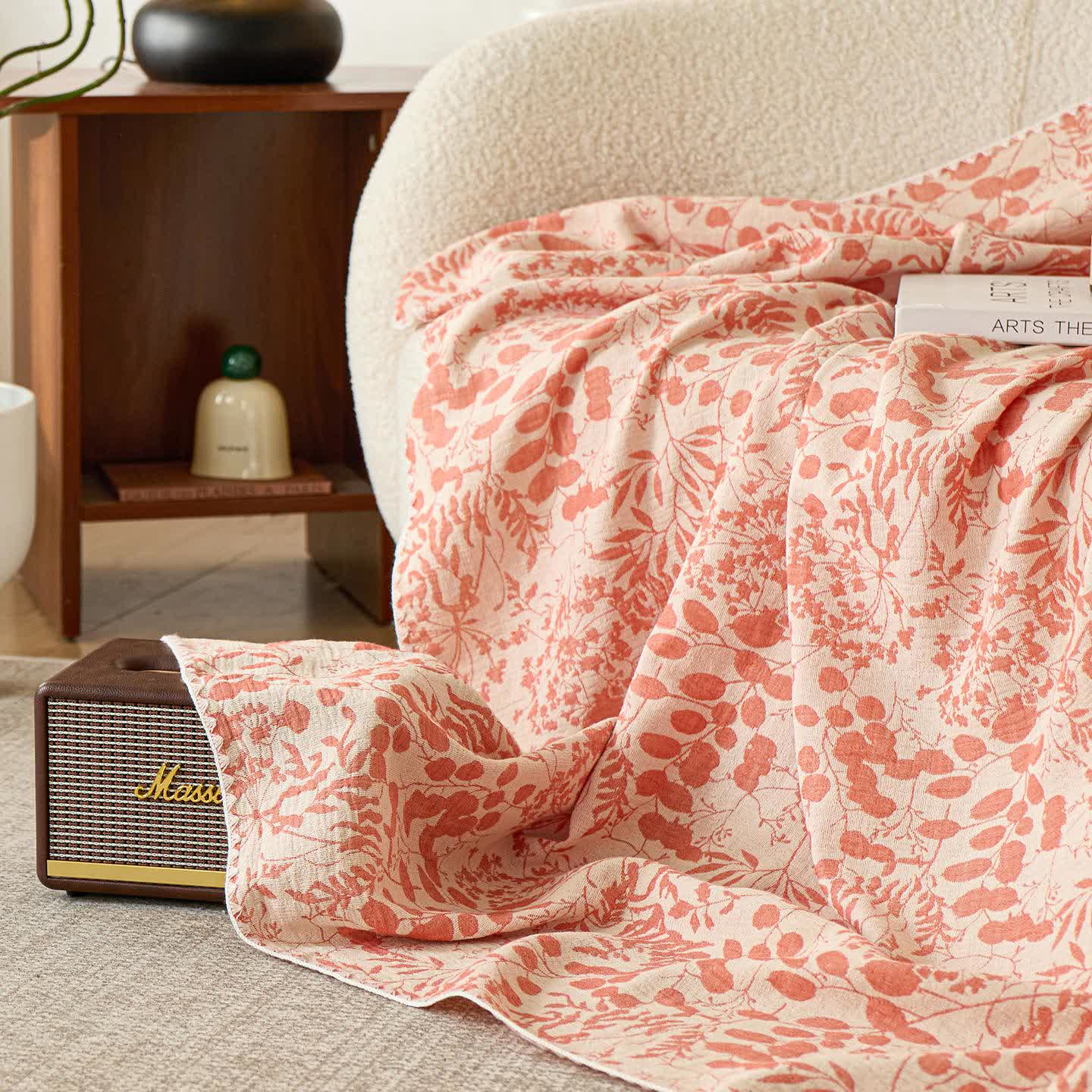 Couette en gaze de coton douce à motif floral - image 12