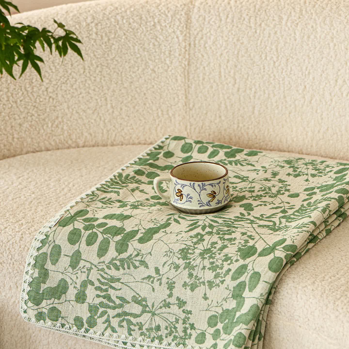 Couette en gaze de coton douce à motif floral - image 27