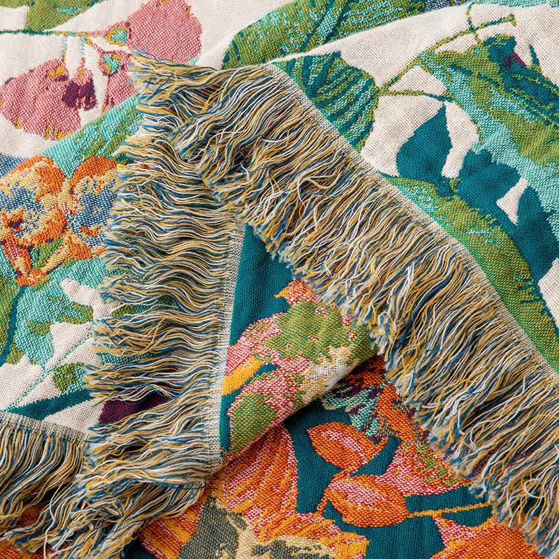 Couette à pompons en gaze de coton Flourish Flower - image 6