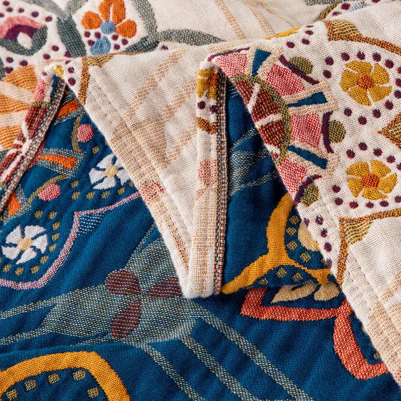 Couette en coton à fleurs ethniques en forme d'étoile - image 6