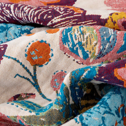Couette en coton colorée et luxueuse avec pompons de pivoine - image 4