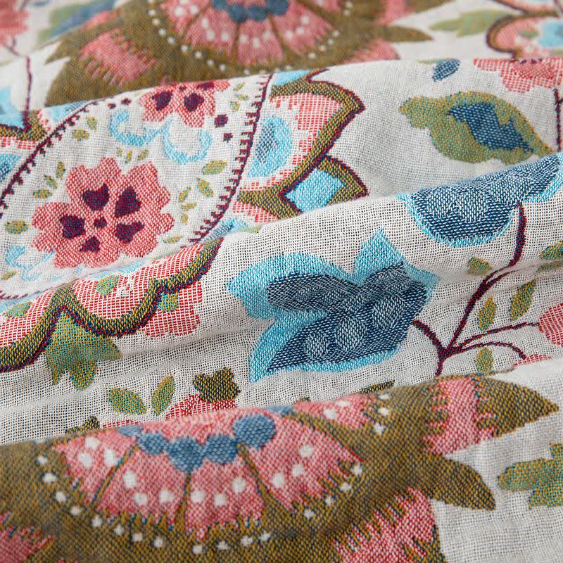 Couette en gaze de coton à motif floral cachemire ethnique - image 5