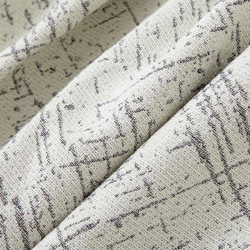 Couette beige en coton naturel à motif floral rétro - image 2