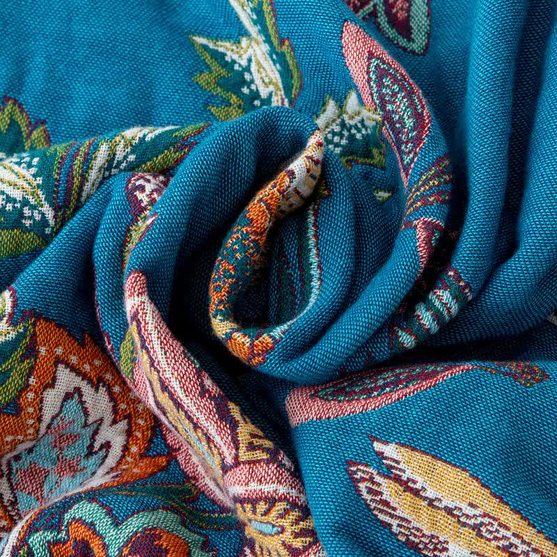 Couette à pompons en gaze de coton avec oiseau en vol - image 10
