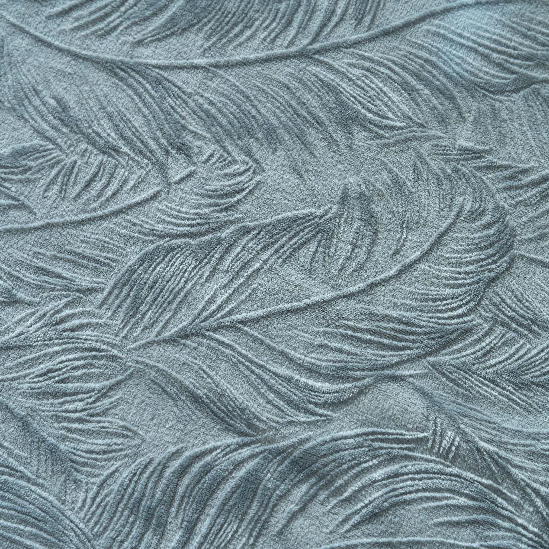 Couverture chaude avec structure en feuilles - image 3