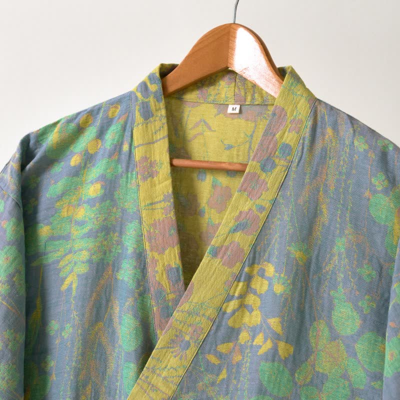Lotus – Peignoir kimono en gaze de coton biologique - image 2