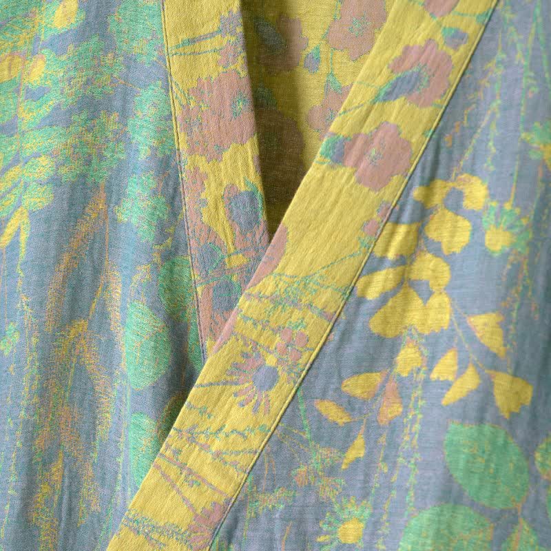 Lotus – Peignoir kimono en gaze de coton biologique - image 3