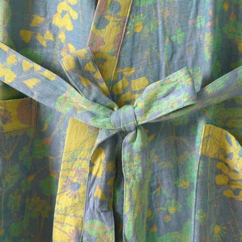 Lotus – Peignoir kimono en gaze de coton biologique - image 4