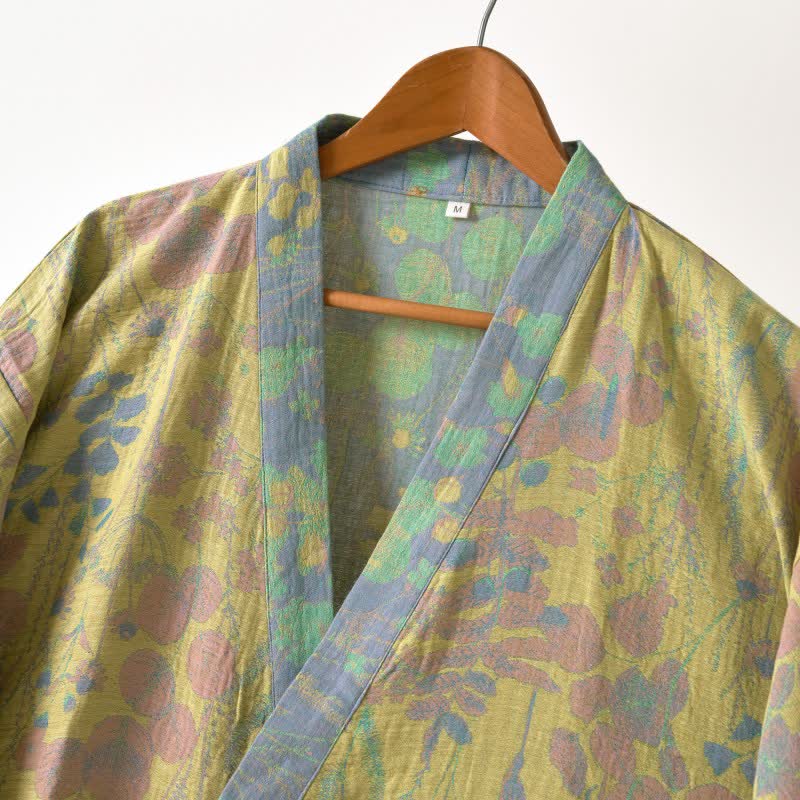 Lotus – Peignoir kimono en gaze de coton biologique - image 11