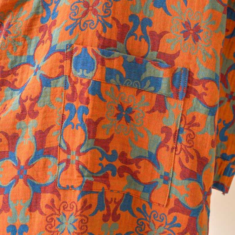 Peignoir kimono en coton à motif géométrique rétro - image 16