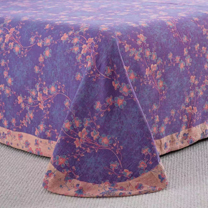 Parure de lit réversible en gaze de coton à motif floral (4 pièces) - image 6