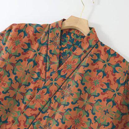 Ensemble de vêtements d'intérieur en kimono en coton à motifs géométriques - image 6