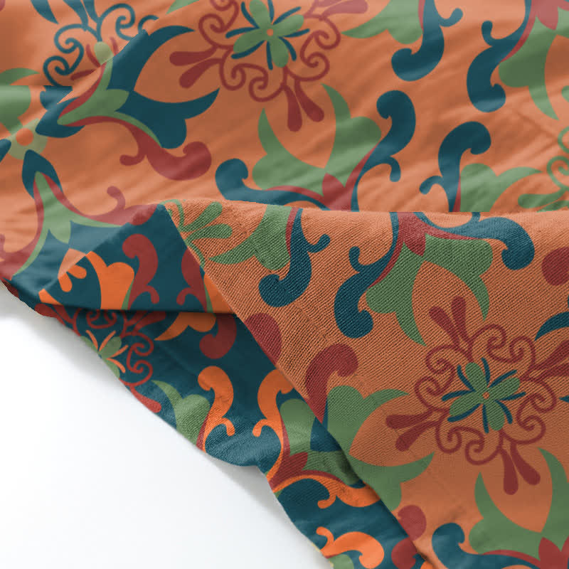 Ensemble de vêtements d'intérieur en kimono en coton à motifs géométriques - image 7
