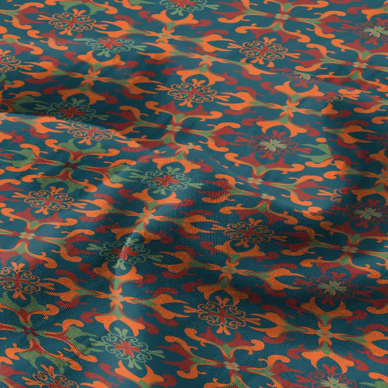 Couvre-lit en coton à motif géométrique rétro - image 3