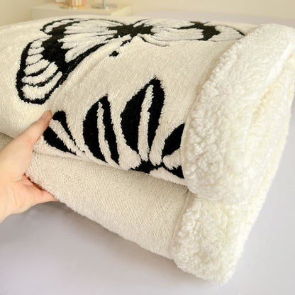 Couverture en jacquard avec motif arbre et papillon - image 11