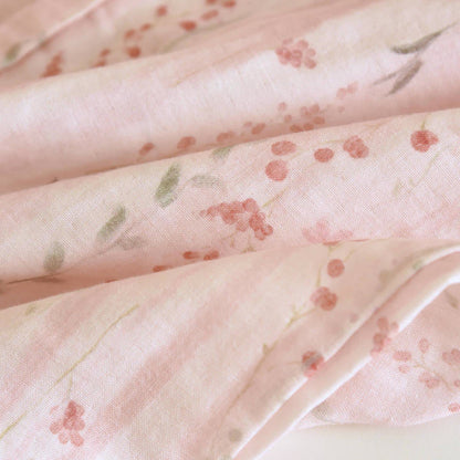 Ensemble de vêtements de détente kimono à rayures roses et fleurs - image 12