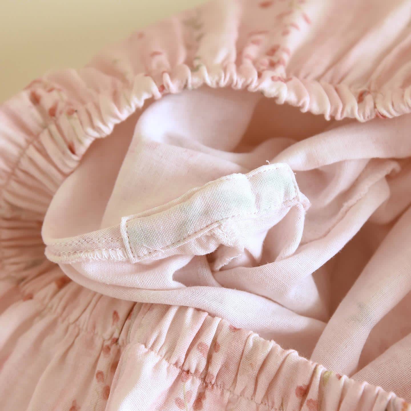 Ensemble de vêtements de détente kimono à rayures roses et fleurs - image 10