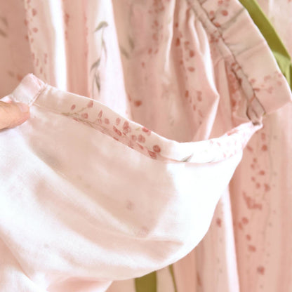 Ensemble de vêtements de détente kimono à rayures roses et fleurs - image 8