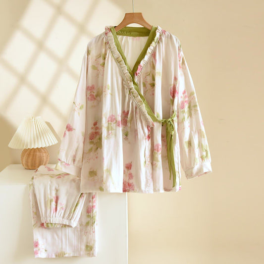 Ensemble de vêtements de détente kimono Ink Peony - XL - image 0