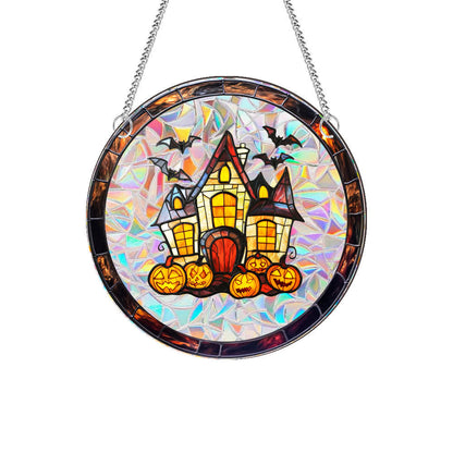 Décoration d'Halloween en acrylique attrape-soleil à suspendre à une fenêtre - image 4