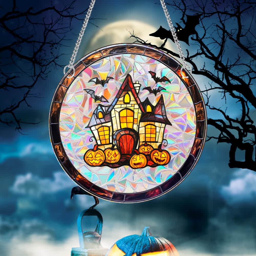 Décoration d'Halloween en acrylique attrape-soleil à suspendre à une fenêtre - image 2