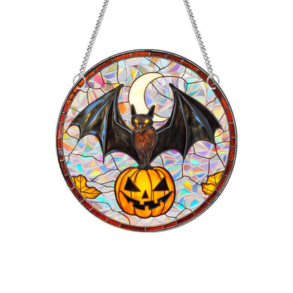 Attrape-soleil citrouille chauve-souris à suspendre à une fenêtre - image 3