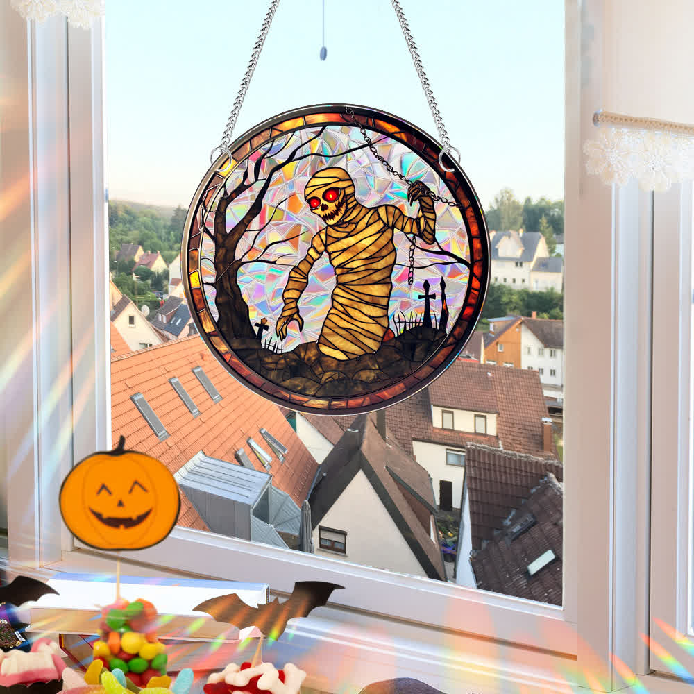 Décoration de fenêtre effrayante d'Halloween à suspendre - image 2