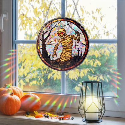 Décoration de fenêtre effrayante d'Halloween à suspendre - image 1