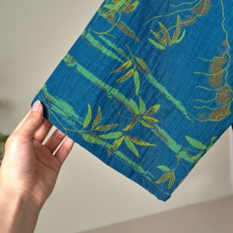 Ensemble de vêtements d'intérieur kimono en gaze de coton et bambou - image 16
