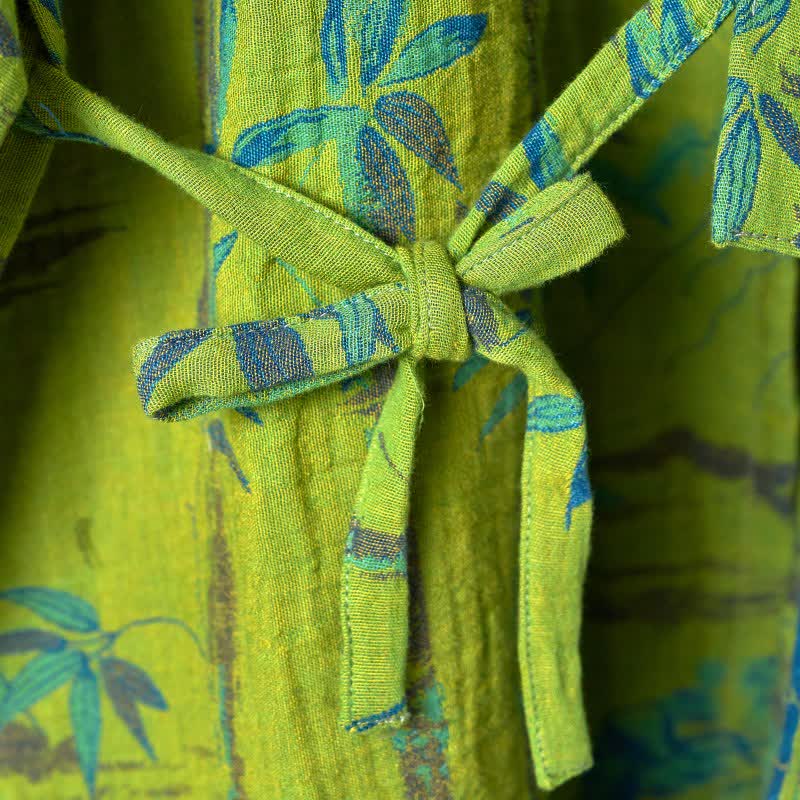 Ensemble de vêtements d'intérieur kimono en gaze de coton et bambou - image 6