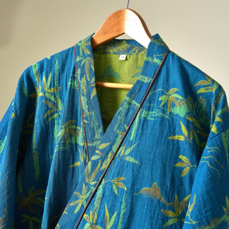 Ensemble de vêtements d'intérieur kimono en gaze de coton et bambou - image 14