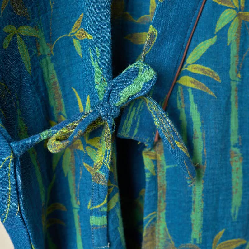 Ensemble de vêtements d'intérieur kimono en gaze de coton et bambou - image 18