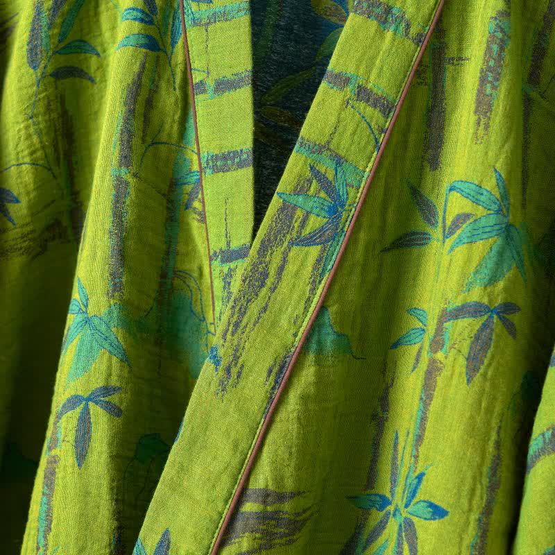 Ensemble de vêtements d'intérieur kimono en gaze de coton et bambou - image 5