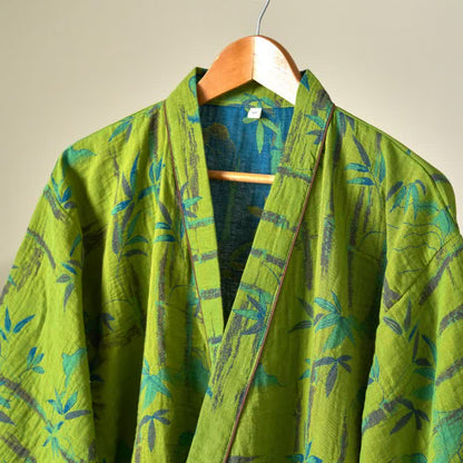 Ensemble de vêtements d'intérieur kimono en gaze de coton et bambou - image 4