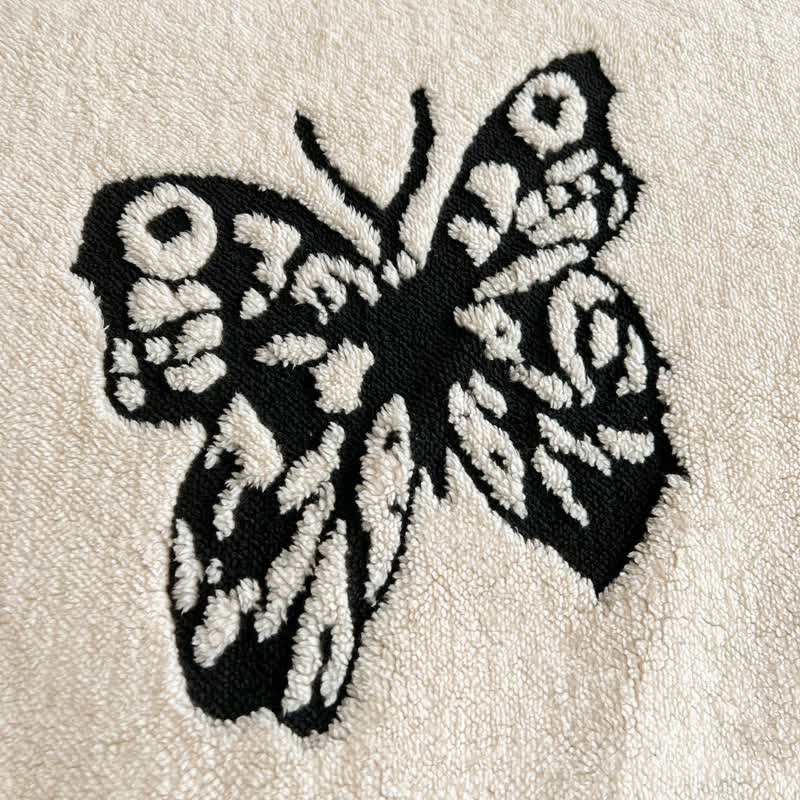 Couverture chaude en jacquard avec motif papillon - image 15