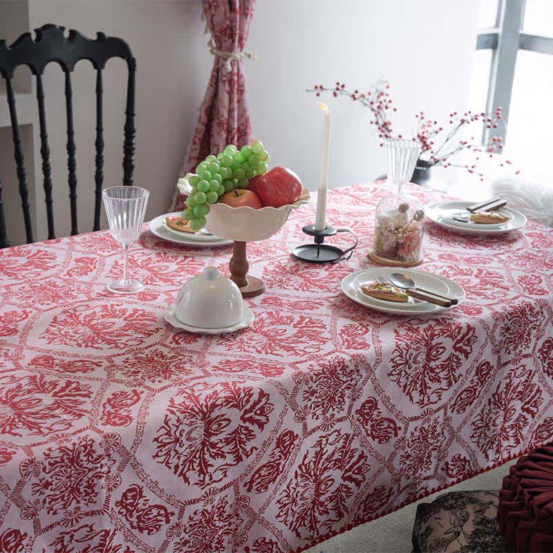 Nappe jacquard de style ethnique à motif rétro - image 1