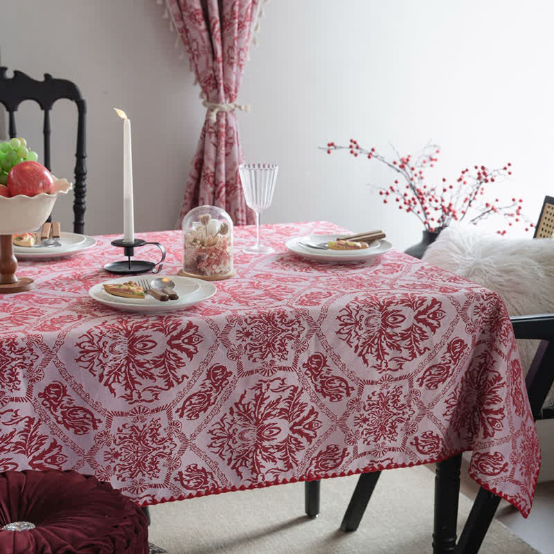 Nappe jacquard de style ethnique à motif rétro - image 3