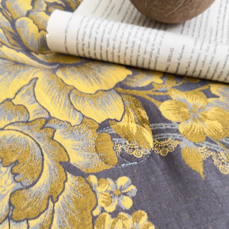 Couette jacquard luxueuse en gaze de coton avec motif pivoine - image 3