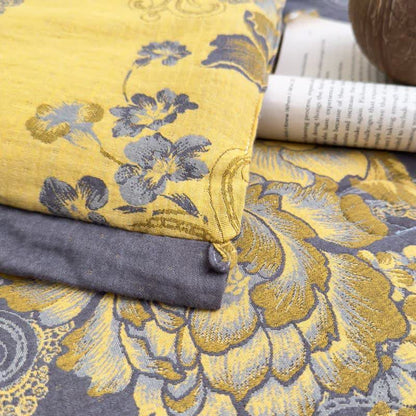 Couette jacquard luxueuse en gaze de coton avec motif pivoine - image 2