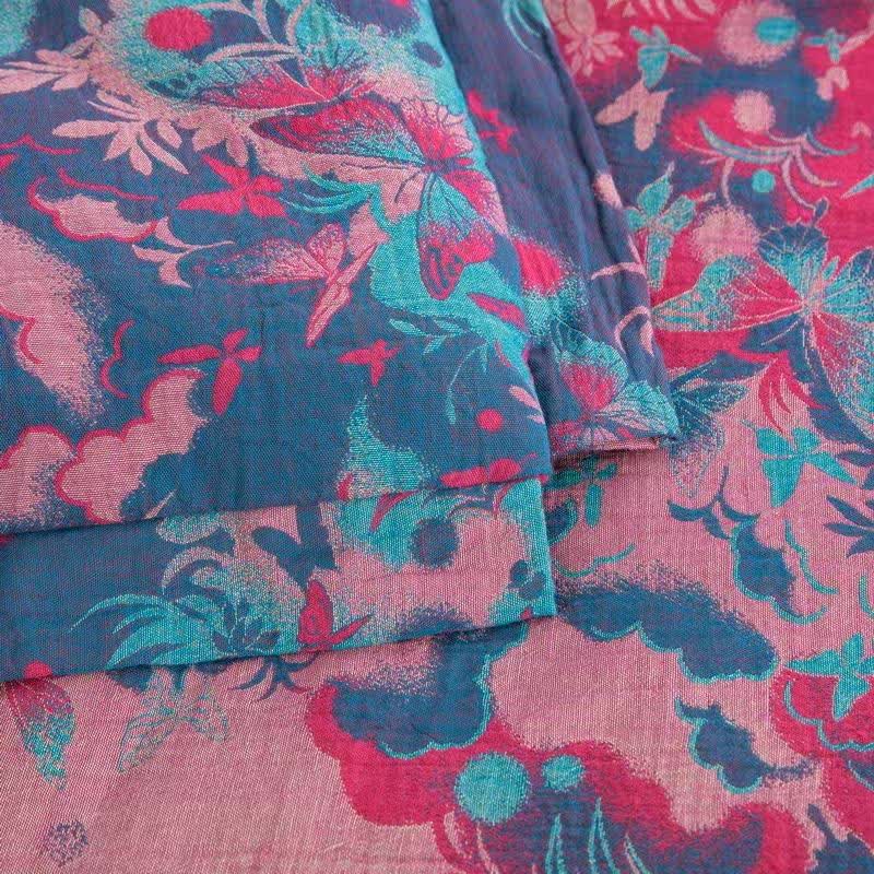 Couette papillon artistique en gaze de coton jacquard - image 4